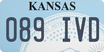 KS license plate 089IVD