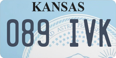 KS license plate 089IVK
