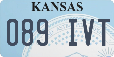 KS license plate 089IVT