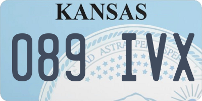 KS license plate 089IVX