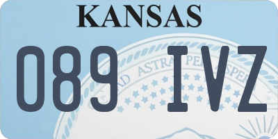 KS license plate 089IVZ