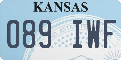 KS license plate 089IWF