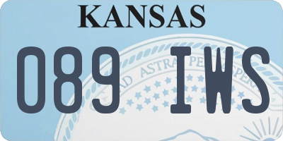 KS license plate 089IWS