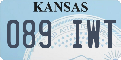 KS license plate 089IWT