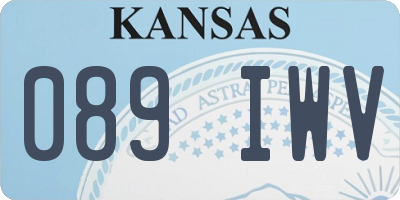 KS license plate 089IWV