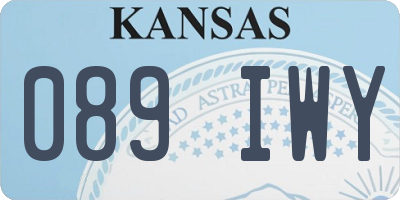 KS license plate 089IWY