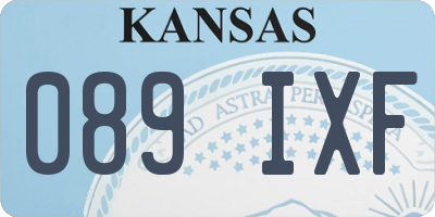 KS license plate 089IXF