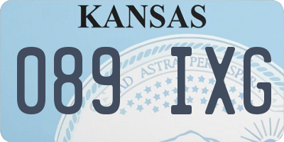 KS license plate 089IXG