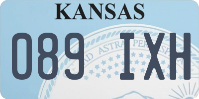 KS license plate 089IXH