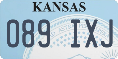 KS license plate 089IXJ