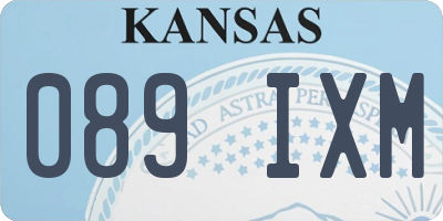 KS license plate 089IXM
