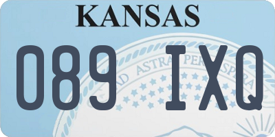 KS license plate 089IXQ