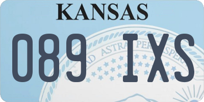 KS license plate 089IXS
