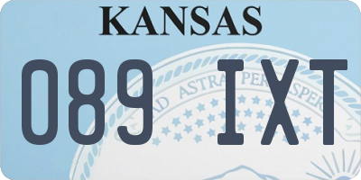 KS license plate 089IXT
