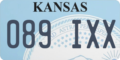 KS license plate 089IXX