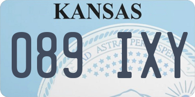 KS license plate 089IXY