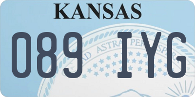 KS license plate 089IYG