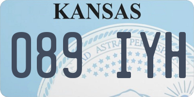 KS license plate 089IYH