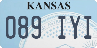 KS license plate 089IYI