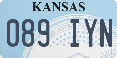 KS license plate 089IYN