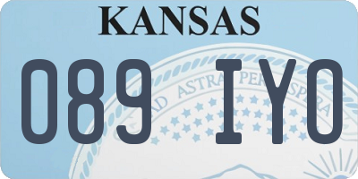 KS license plate 089IYO
