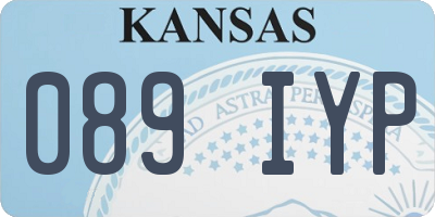 KS license plate 089IYP