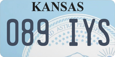 KS license plate 089IYS
