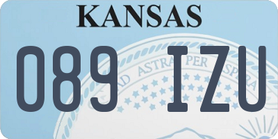 KS license plate 089IZU