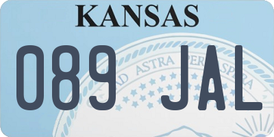 KS license plate 089JAL