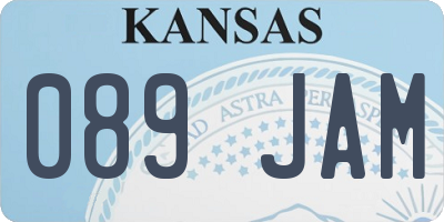KS license plate 089JAM