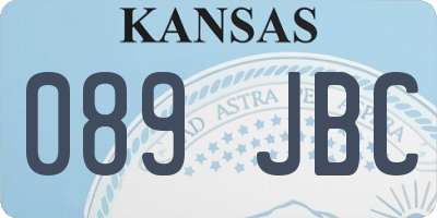 KS license plate 089JBC