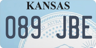 KS license plate 089JBE