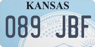 KS license plate 089JBF