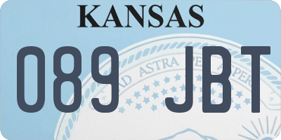 KS license plate 089JBT
