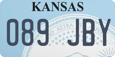 KS license plate 089JBY