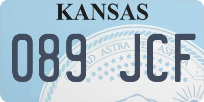 KS license plate 089JCF