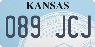 KS license plate 089JCJ