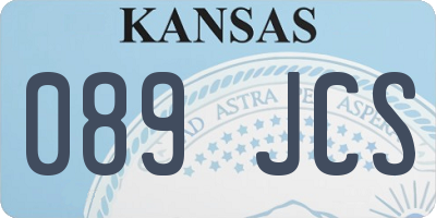 KS license plate 089JCS