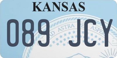 KS license plate 089JCY