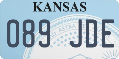 KS license plate 089JDE