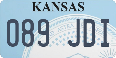 KS license plate 089JDI