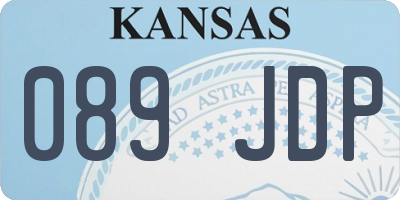 KS license plate 089JDP