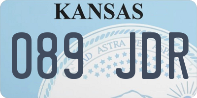 KS license plate 089JDR