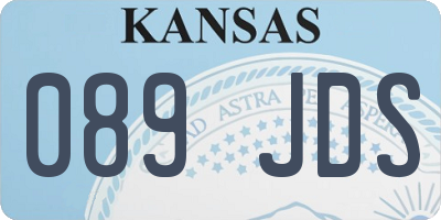KS license plate 089JDS