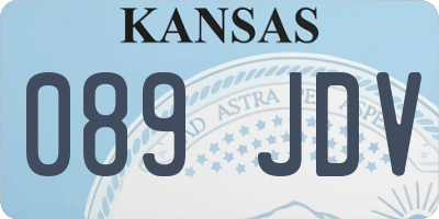 KS license plate 089JDV