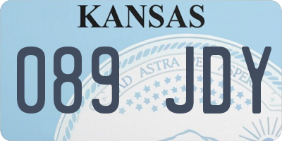 KS license plate 089JDY