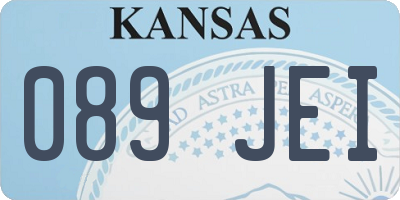 KS license plate 089JEI