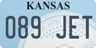 KS license plate 089JET