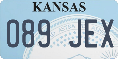 KS license plate 089JEX