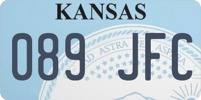 KS license plate 089JFC